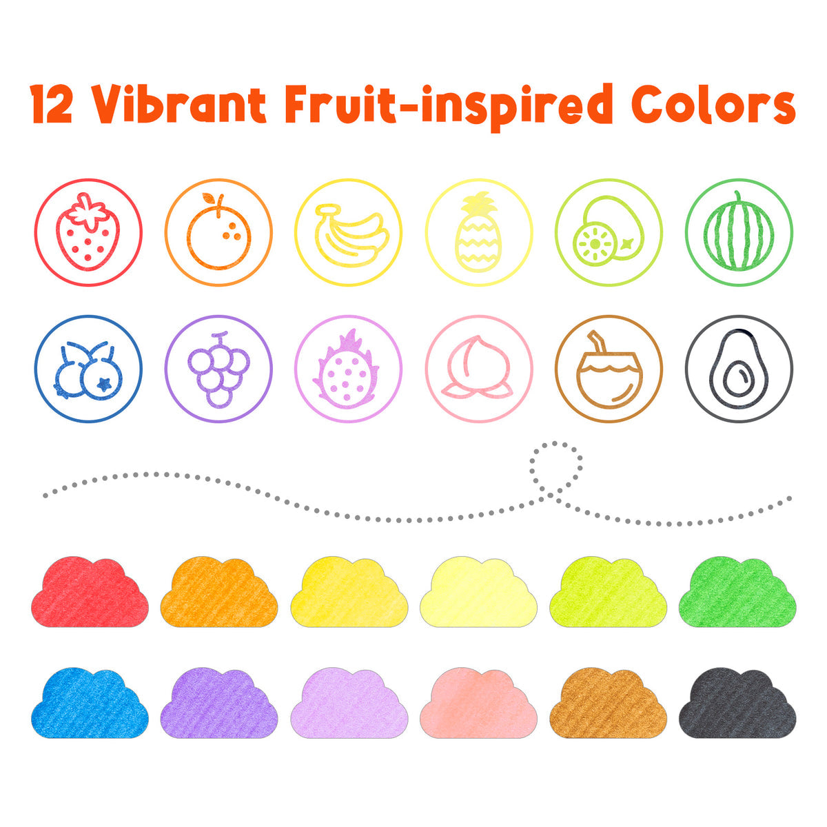 Ohuhu Washable Stamper Kids Dual Tips Water-based Markers USA