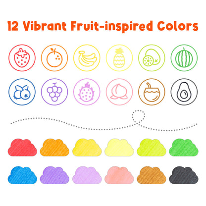 Ohuhu Washable Stamper Kids Dual Tips Water-based Markers USA
