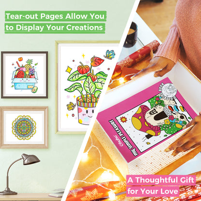 Ohuhu Double-Sided Bleedproof Coloring Book USA only