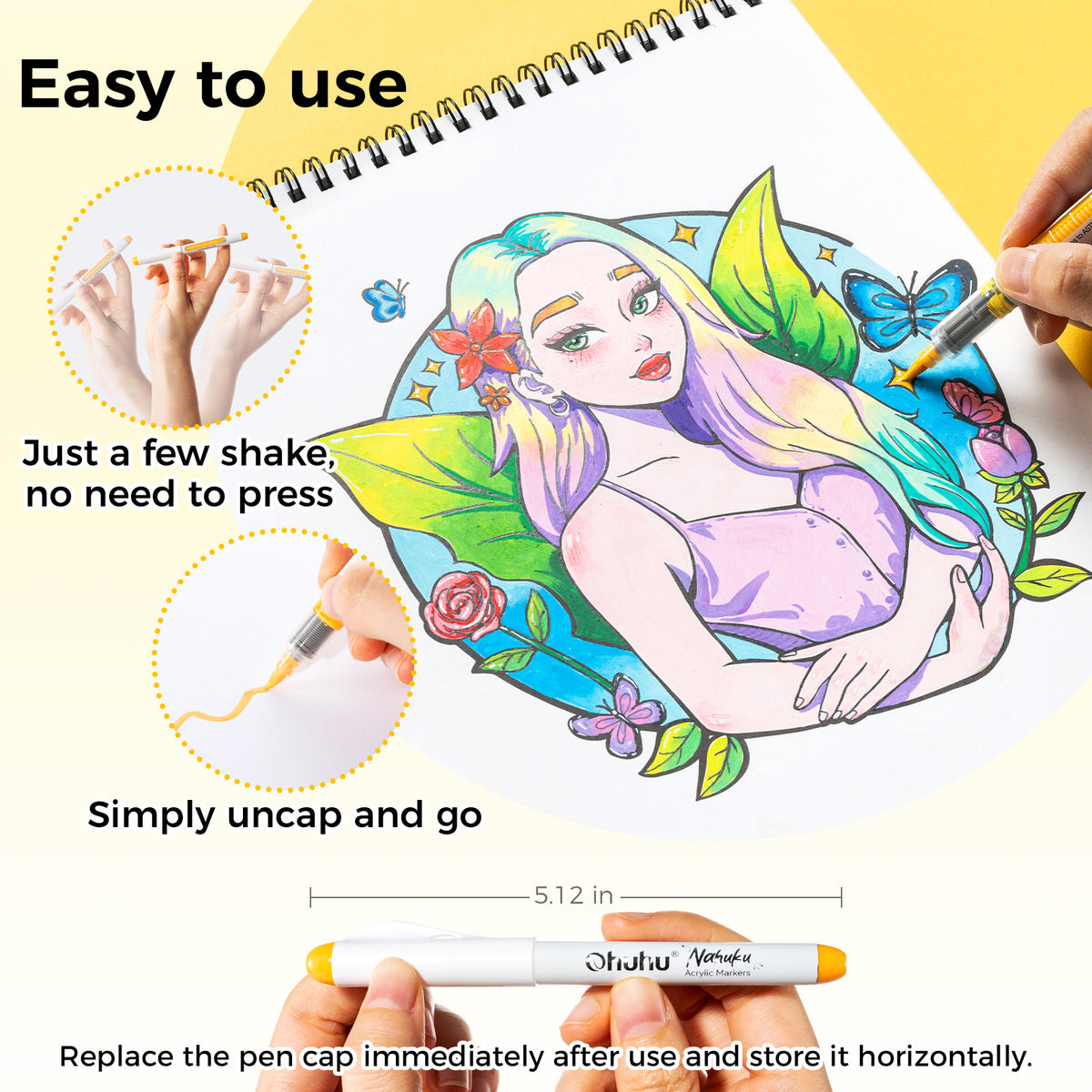 Ohuhu Nahuku Direct-ink Acrylic Markers cheap