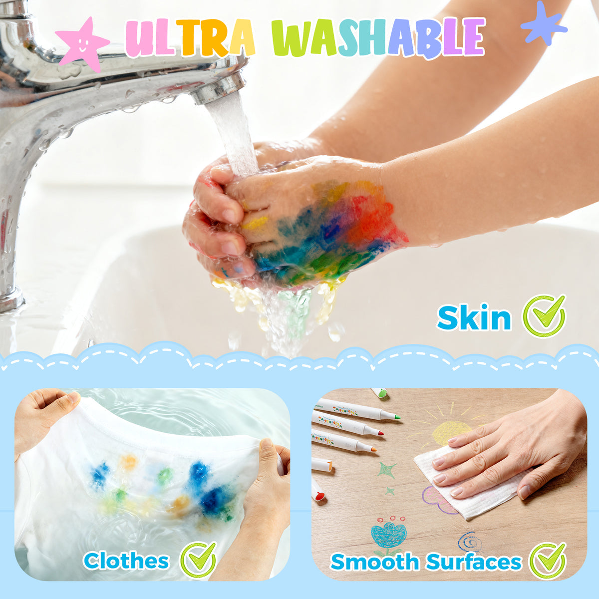 Ohuhu Washable Acrylic Paint Markers for Kids Bullet Tip On Sale