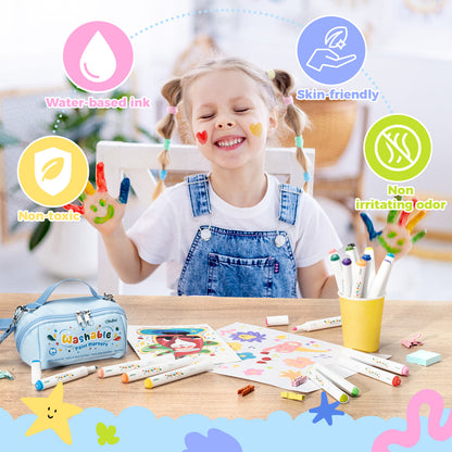 Ohuhu Washable Acrylic Paint Markers for Kids Bullet Tip On Sale