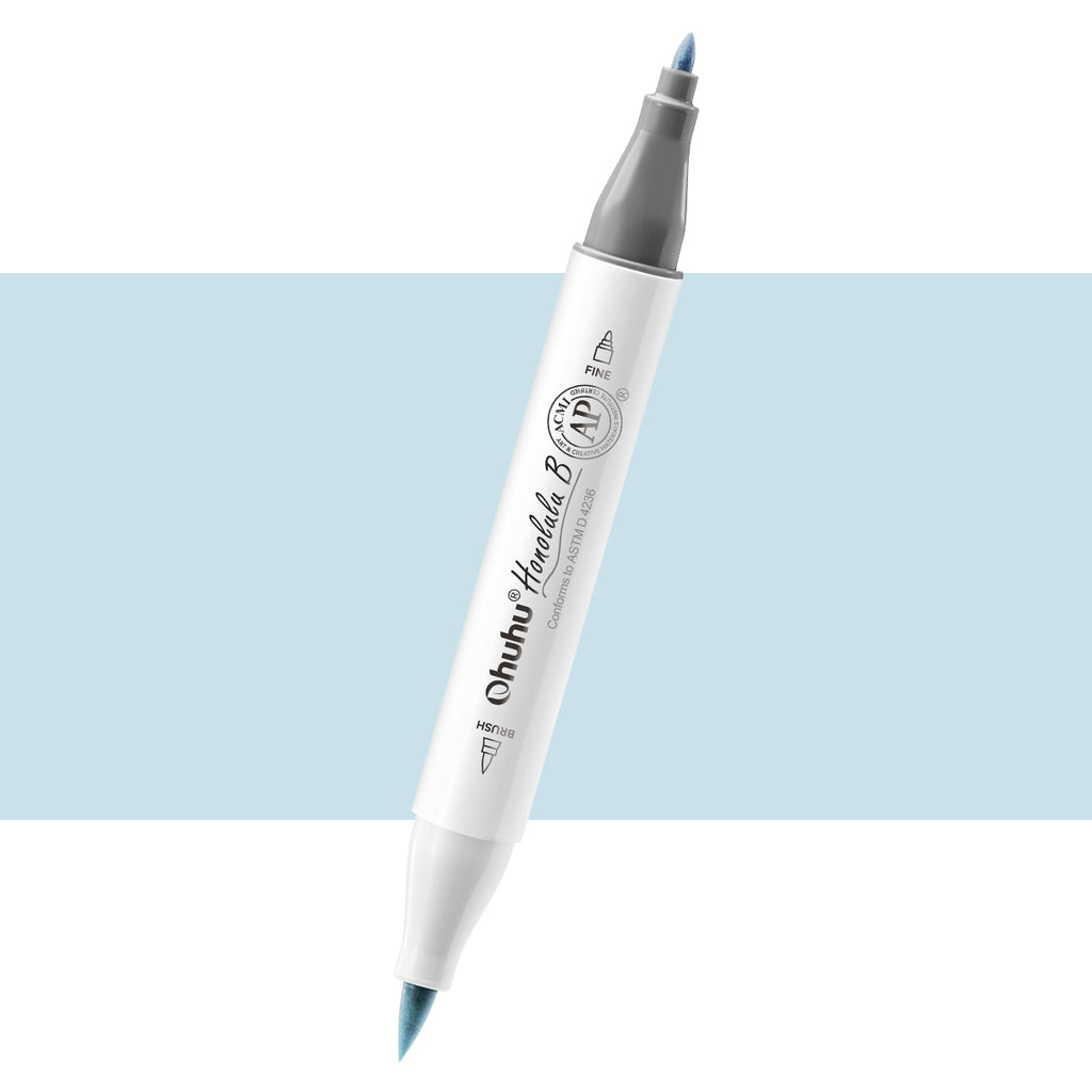 Ohuhu Honolulu B B03 (Replace B030) Individual Marker, Brush & Fine USA only