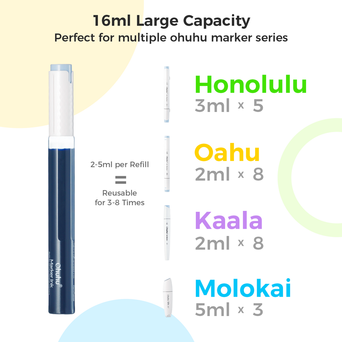 Ohuhu Marker Ink V112 / V070 Refill for Alcohol marker Discount