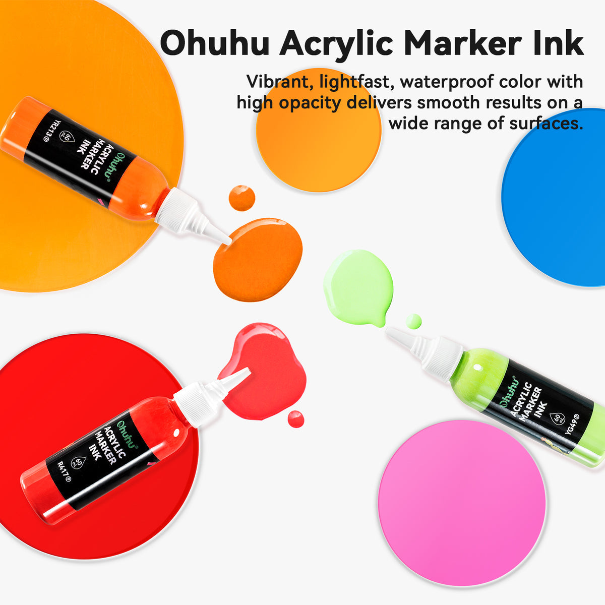 Ohuhu Acrylic Marker Ink Refill for Mauna Kea & Hanauma Series On Sale
