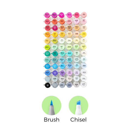 Ohuhu Honolulu² 72 Colors Dual Tips Alcohol Art Markers Discount