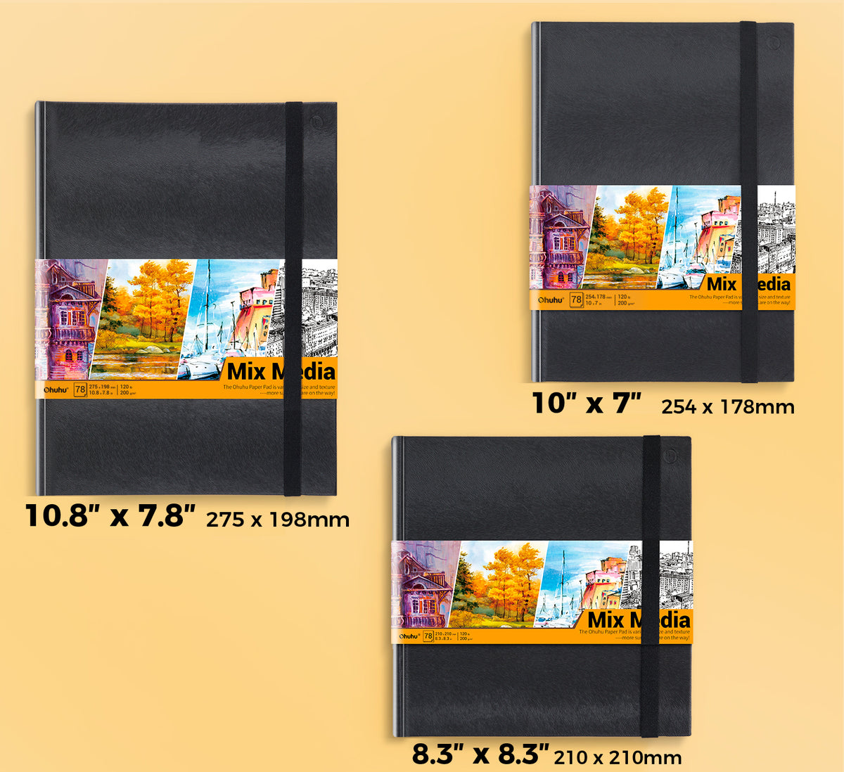 Ohuhu Mix Media Pad for Multiple Techniques Clearance