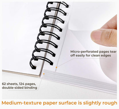 Ohuhu Spiral-Bound Mix Media Pad for Multiple Techniques Discount