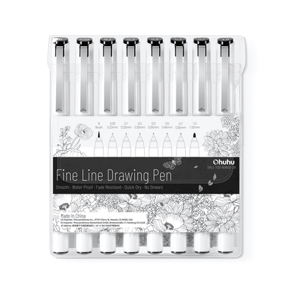 Ohuhu Fineliner Drawing Pen, 8 Pack cheap