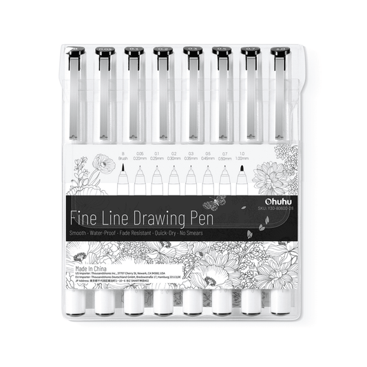 Ohuhu Fineliner Drawing Pen, 8 Pack cheap
