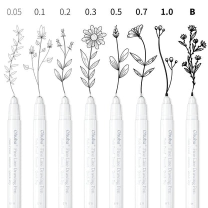 Ohuhu Fineliner Drawing Pen, 8 Pack cheap