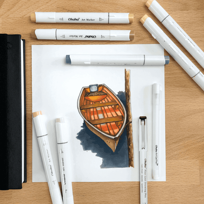 Ohuhu Fineliner Drawing Pen, 8 Pack cheap