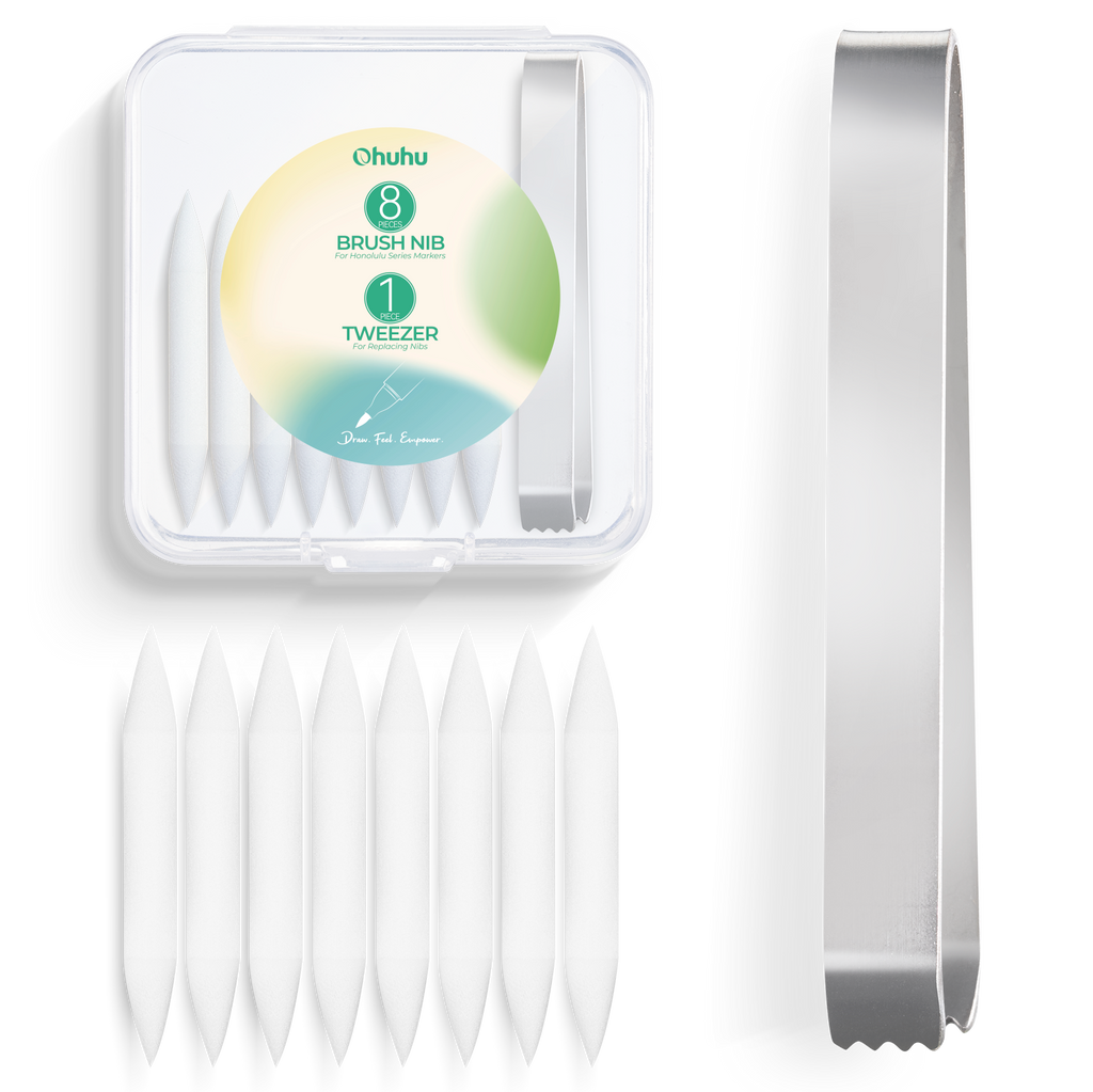 Ohuhu Replacement Brush Nibs Of Honolulu & Honolulu B Series US stock