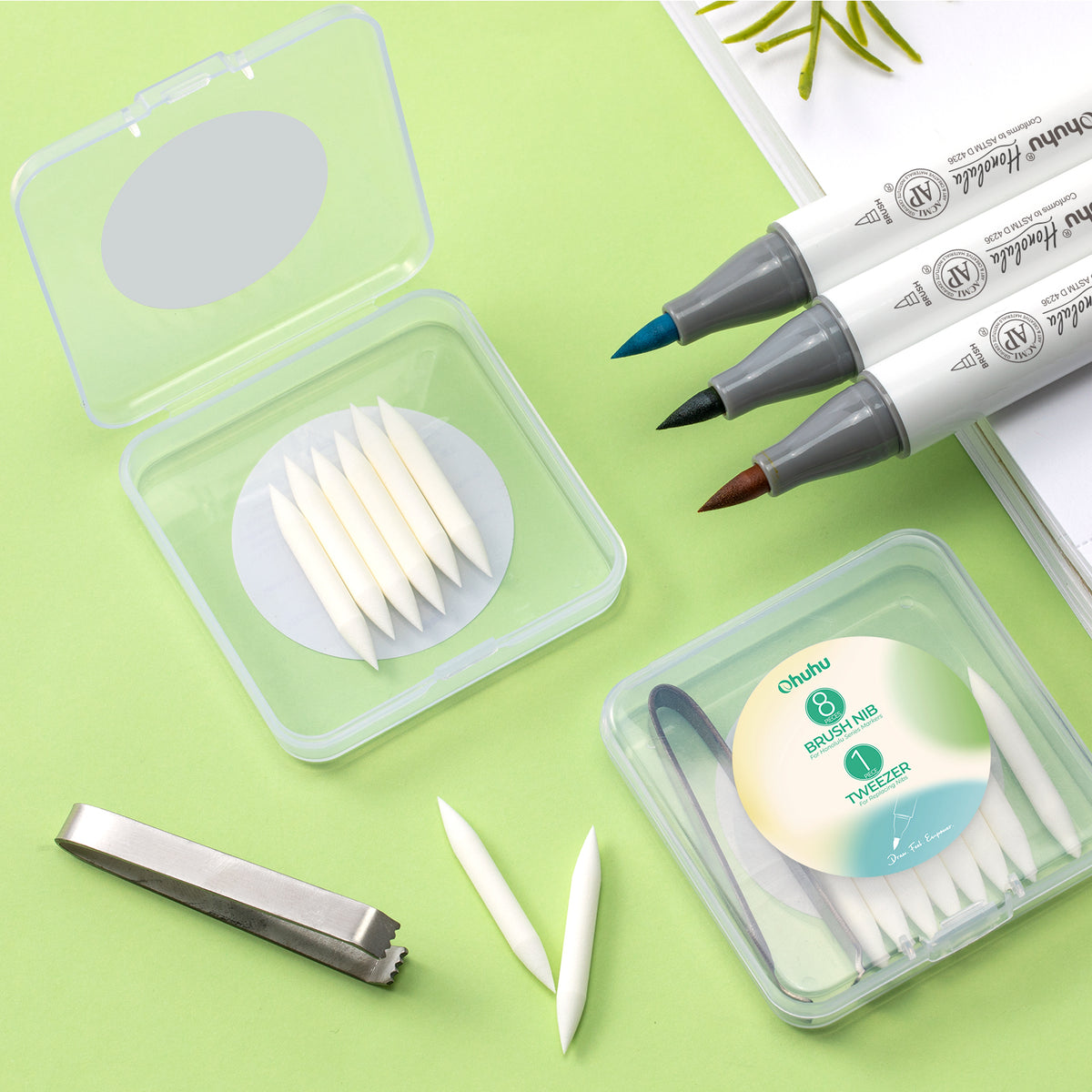 Ohuhu Replacement Brush Nibs Of Honolulu & Honolulu B Series US stock