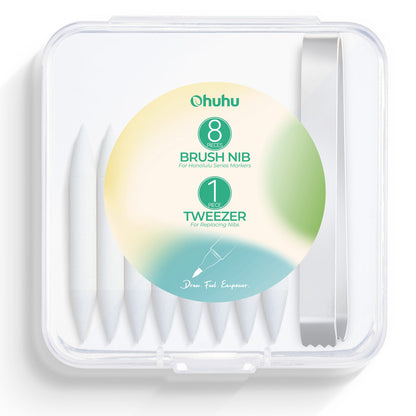 Ohuhu Replacement Brush Nibs Of Honolulu & Honolulu B Series US stock