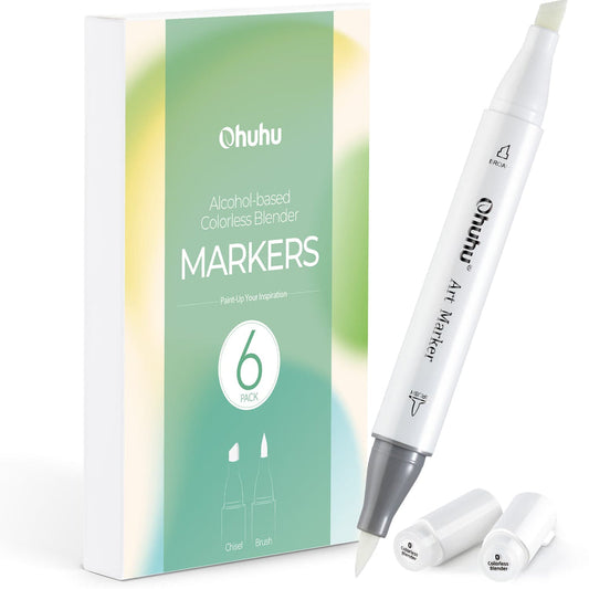 Ohuhu Honolulu Colorless Blender Marker - Pack of 6 Discount