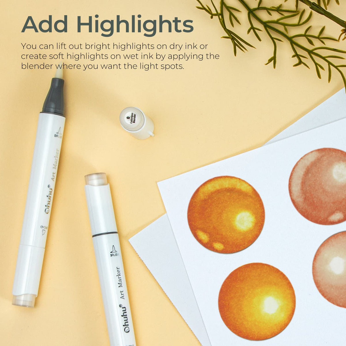 Ohuhu Honolulu Colorless Blender Marker - Pack of 6 Discount