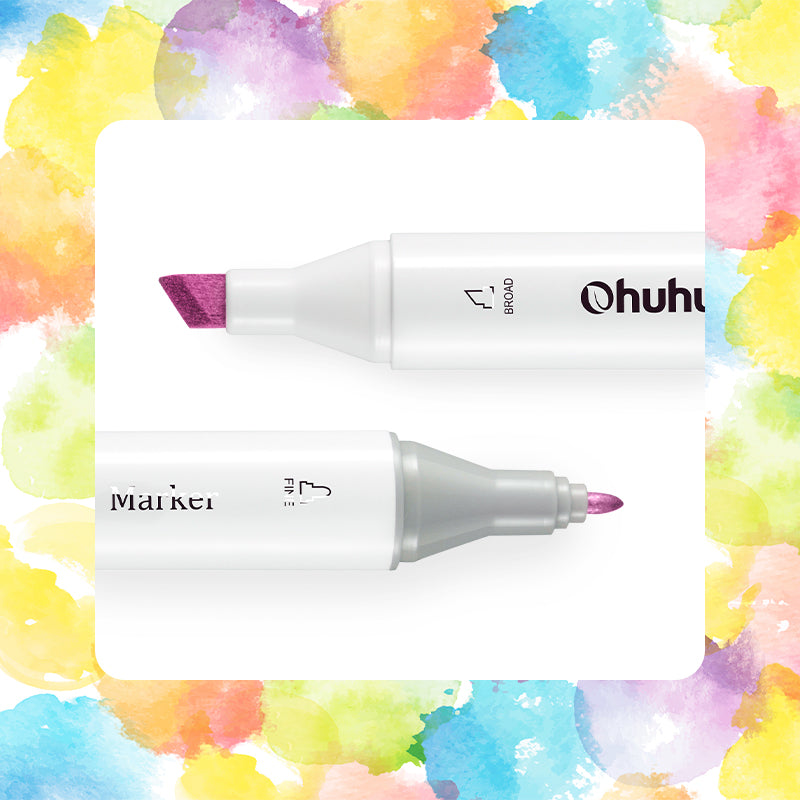 Ohuhu Honolulu R2 / R014 Individual Marker, Brush & Chisel cheap