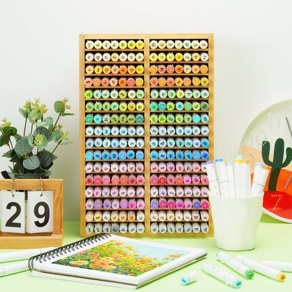 Ohuhu Bamboo Marker Organizer US stock