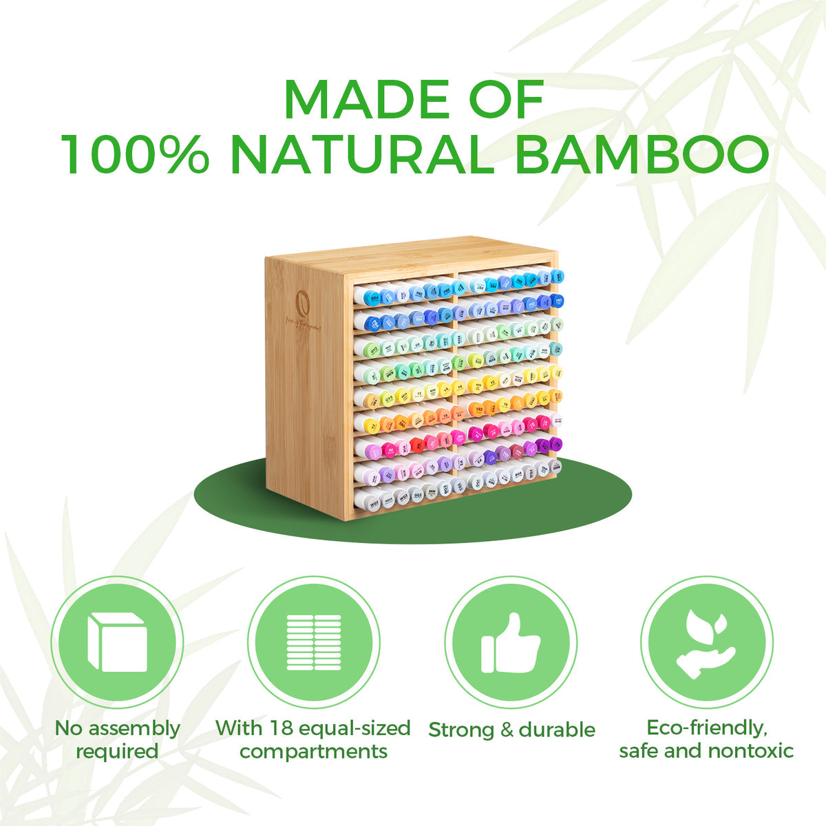 Ohuhu Bamboo Marker Organizer US stock