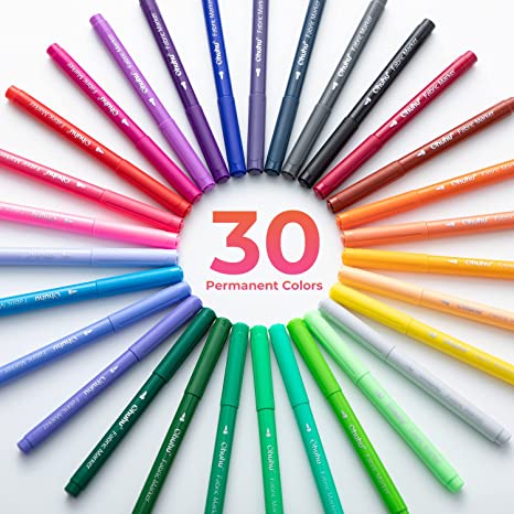Ohuhu Fabric 30 Color Markers Permanent for Clothes On Sale