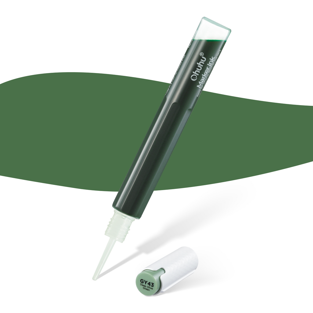 Ohuhu Marker Ink YG414 / G345 / GY43 Refill for Alcohol marker On Sale