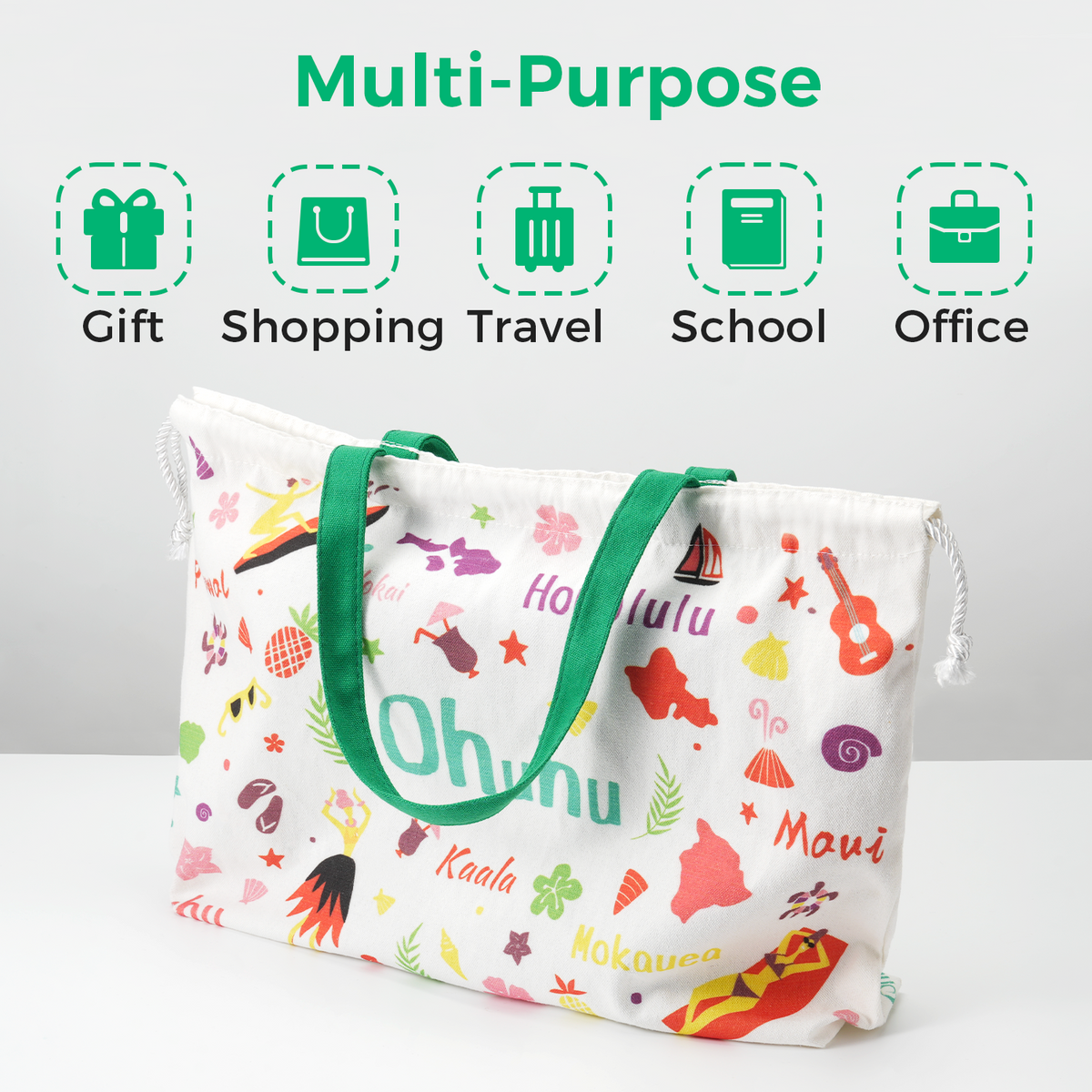 Ohuhu Canvas Gift Bag for Multi-purpose, Available in Two Sizes cheap