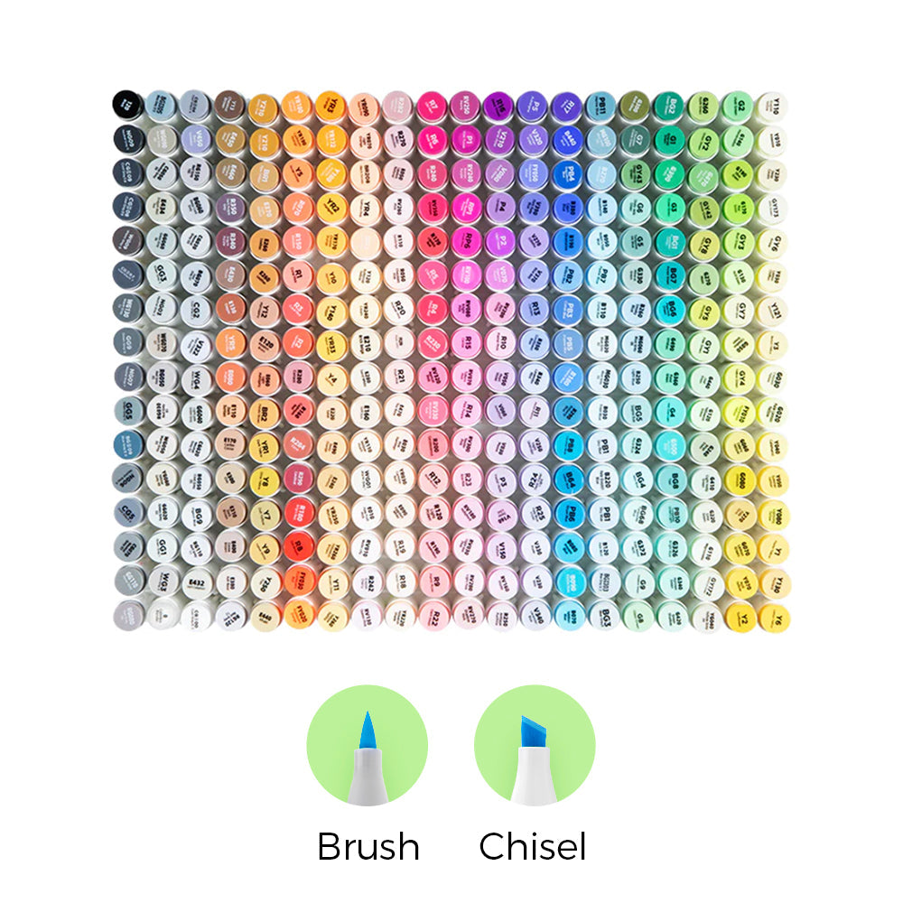 Ohuhu Honolulu Brush Markers - Large Set US stock