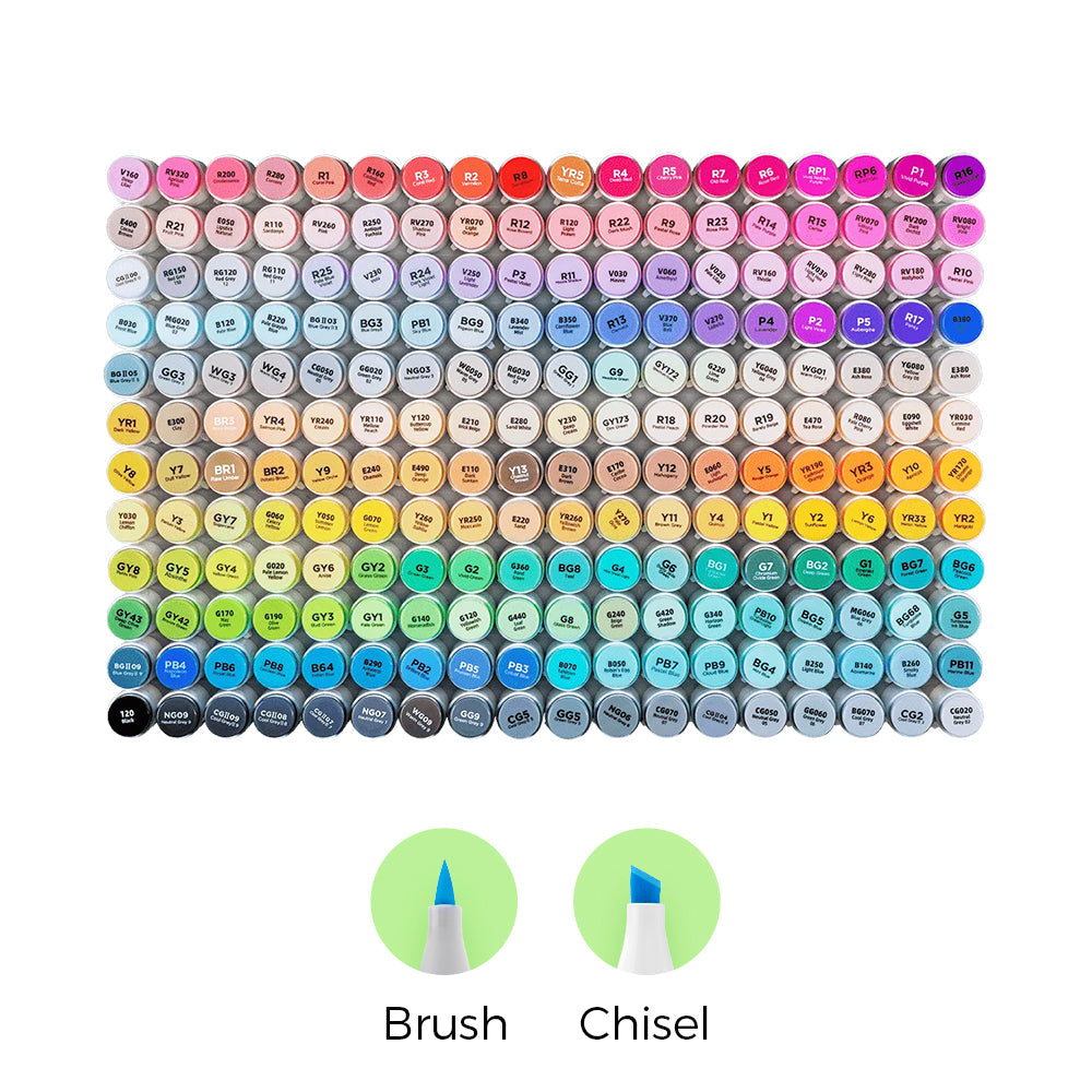 Ohuhu Honolulu Brush Markers - Large Set US stock