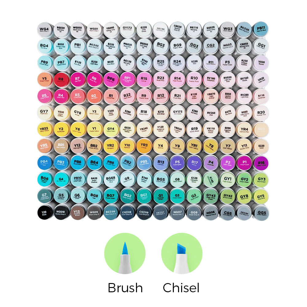 Ohuhu Honolulu Brush Markers - Large Set US stock