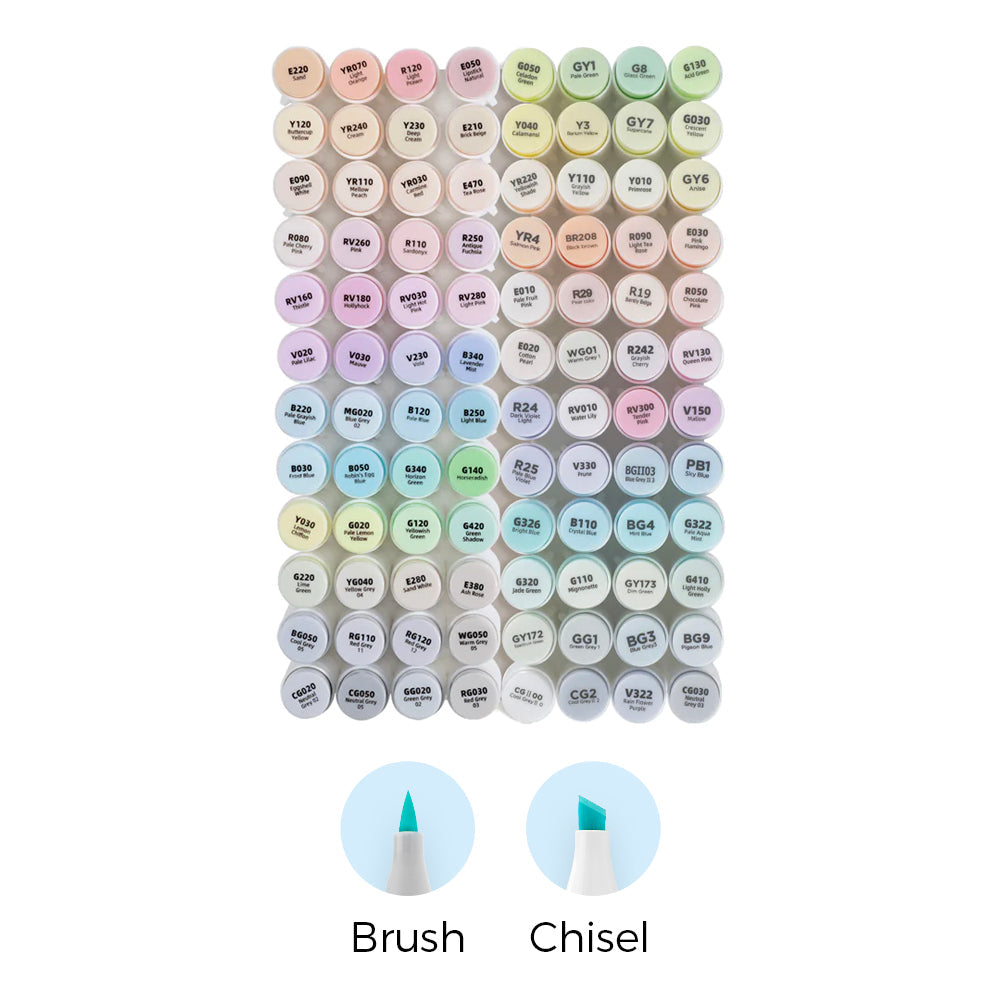 Ohuhu Honolulu Brush Markers - Large Set US stock