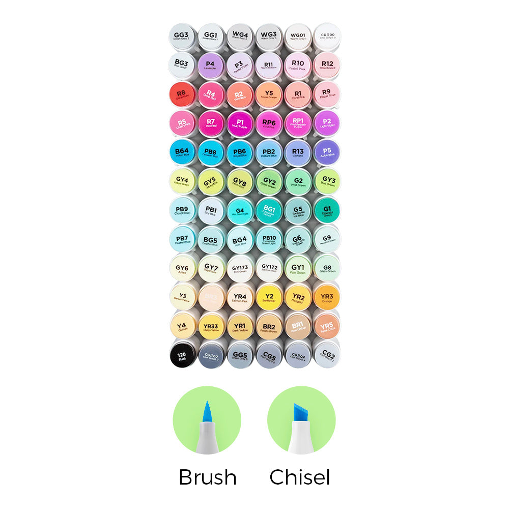 Ohuhu Honolulu Brush Markers - Large Set US stock
